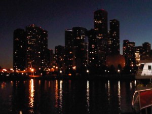 Night view Chicago
